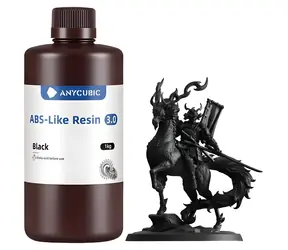 Anycubic ABS-Like Resin 3.0 čierna / Živica pre 3D tlač / 1 kg / LCD/DLP