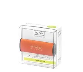 Millefiori Milano Icon Classic Orange Tea oranžová / Vôňa do auta / Doba prevoňania až 2 mesiace