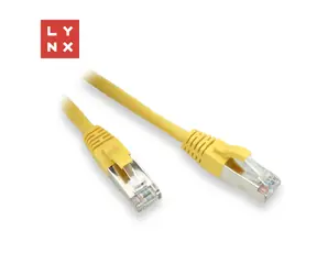 Lynx Patch kábel FTP Cat5e 3 m žltý / Patch kábel / RJ-45 / CCA vodič