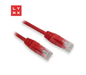 Lynx UTP patch kábel Cat5e červený / Patch kábel / 5 m / CCA