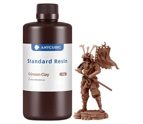 Anycubic Standard Resin karmínová hlina / Živica pre 3D tlačiareň / 405 nm / 1 kg / Tvrdosť 84-86 HD