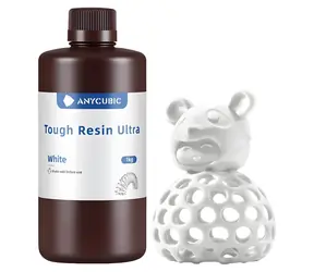 Anycubic Tough Resin Ultra biela / Živica pre 3D tlač / 1 kg / LCD/DLP / 365-405 nm