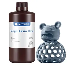 Anycubic Tough Resin Ultra sivá / Živica pre 3D tlač / 1 kg / LCD/DLP / 365-405 nm