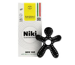 Mr&Mrs Fragrance Niki New Car / Náhradná náplň do osviežovača vzduchu do auta / výdrž vône až 45 dní