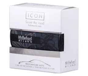 Millefiori Milano Icon Textil Floral Silver Spirit / Vôňa do auta / 47 g