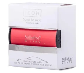 Millefiori Milano Icon Classic Vanilla and Wood červená / Vôňa do auta / 50 g