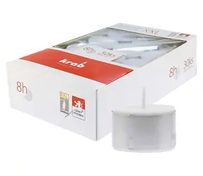 Krab XXL 8h Čajová sviečka 30 ks