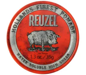 Reuzel Styling Red Pomade Water Soluble Pomáda na vlasy so stredným spevnením a vysokým leskom 35 g