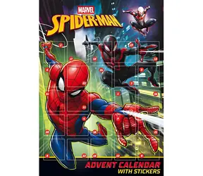 JIRI MODELS Adventný kalendár so samolepkami Spider-Man / 24 okienok