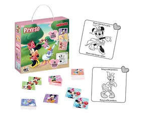 JIRI MODELS Pexeso Minnie / 48 kartičiek / s omaľovánkou
