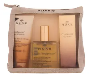 NUXE Huile Prodigieuse Telový olej 100 ml ~ suchý olej 100 ml + sprchový olej 100 ml + parfumovaná voda 30 ml