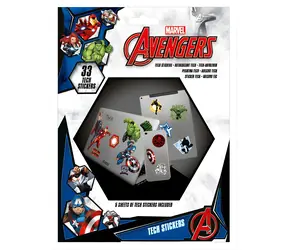 PYRAMID Sada samolepiek Avengers / 33 ks / 5 hárkov