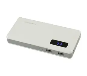 LC-Power LC-PB-13000 / Powerbanka 13000 mAh / 2x USB / 2,1 A + 1A / LED svietidlo