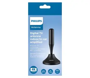 Philips SDV5300/12 čierna / Digitálna anténa / 4G filter / VHF/UHF / vnútorná/vonkajšia