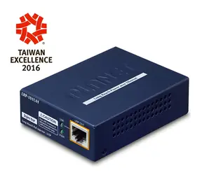Planet LRP-101UH / PoE injektor / IEEE 802.3at / 10/100 Mbit/s / DIN lišta
