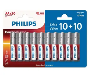 Philips Power LR6P20BP/10 AA 10+10 ks / Batéria / 1,5 V / alkalická