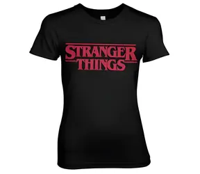 Tričko Stranger Things Logo dámske L / Dámske
