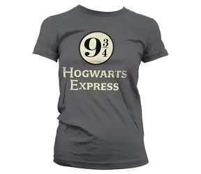 Tričko Harry Potter Hogwarts Express dámske M / Dámske / 100% bavlna / šedý