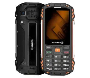 MyPhone Hammer Power PLUS oranžová / Tlačidlový telefón / 2,8 "IPS / IP68 / 3000 mAh / Dual SIM