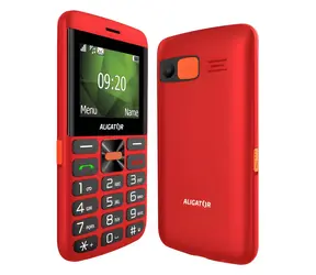 Aligator A910 4G Senior červený + nabíjací stojan / Tlačidlový telefón / 4G/LTE/VoLTE / 2,4” displej / SOS tlačidlo
