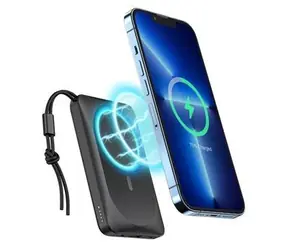 Veger W1151 čierna / Powerbanka / MagSafe / Qi / 10000mAh / PD 20W / QC 3.0