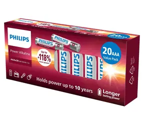 Philips LR03P20BX/10 / Batéria / AAA (LR03) / Power Alkaline / 20 ks