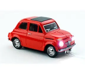 Click Car Mouse Fiat 500 Oldtimer červená