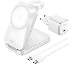 Anker Prime biela / Bezdrôtová nabíjačka 3v1 / Qi2.2 / 25 W