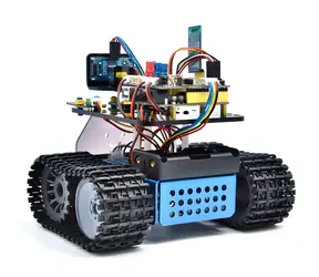 KEYESTUDIO Robotický tank Caterpillar V3.0 / Arduino STEM stavebnice / IR a Bluetooth ovládanie / sledovanie čiary