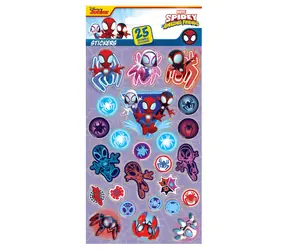 PYRAMID Spidey samolepky / Samolepky / 25 ks / znovupoužiteľné / licencia MARVEL