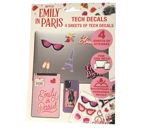 BLUESKY Sada samolepiek Emily in Paris / Licenčný dizajn / 4 hárky