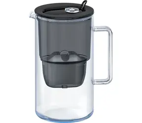 AQUAPHOR Glass 2,5 l čierna + 1x filter / Filtračná kanvica / filter: Maxfor PLUS Mg