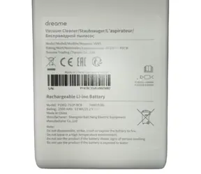 Dreame Náhradná batéria pre vysávač V10 / Batéria / 2500 mAh / 25,2 V