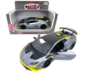 SPARKYS Kovový model Lamborghini Huracán STO strieborne šedá / Mierka 1:24 / Svetelné a zvukové efekty