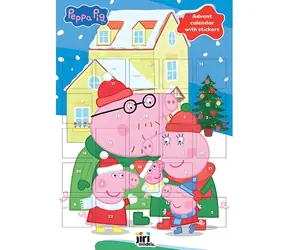 JIRI MODELS Adventný kalendár so samolepkami Prasiatko Peppa