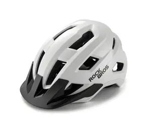 Rockbros LK-67 biela / Detská cyklistická prilba / odnímateľný šilt / veľkosť 54-58 cm