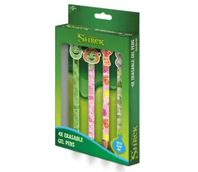 PYRAMÍD Sada gélových gumovacích pier Shrek / 4 ks / Gumovacia gélová náplň