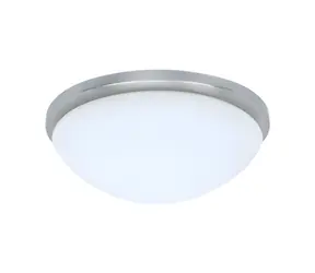 Prezent PERI saténový nikel / Stropné svietidlo / E27 / max. 60W / bez zdroja / 23cm / IP20