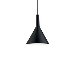 Ideal lux Cocktail SP1 Small čierna / Závesné svietidlo / E14 / 40W / bez zdroja / 20 cm / IP20