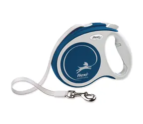 Flexi Comfort PLUS M modré / Vodítko / Samonavíjacie / opasok / 5 m / pre malé psy
