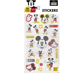PYRAMID Samolepky Mickey Mouse / Opakovane použiteľné / 25 ks / licenčný design