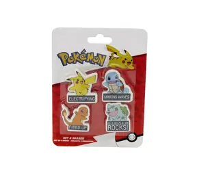 CYP BRAND Set gum Pokémon / 4 ks / Pikachu, Charmander, Bulbasaur, Squirtle