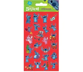 PYRAMÍD Samolepky Lilo a Stitch červené / Samolepky / 25 ks / 19,5 × 9,5 cm