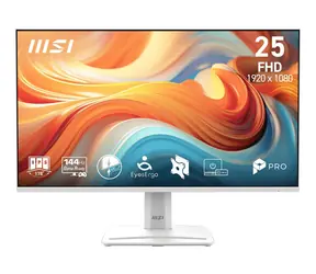 24,5" MSI Pre MP251W E14A biela / Monitor / IPS / FHD / 144Hz / 1ms / VESA
