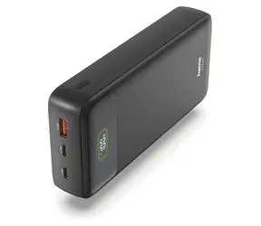 HAMA PD70-W65 antracitová / Powerbanka / 27000 mAh / 65 W / 2x USB-C / 1x USB-A / displej
