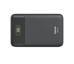HAMA PD20-W20 antracit / Powerbanka / 20000 mAh / 2x USB-C / 1x USB-A / displej / 20 W