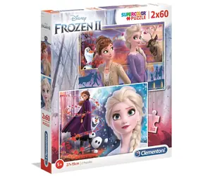 Clementoni Puzzle Ľadové kráľovstvo 2 / 2x60 dielikov / od 5 rokov