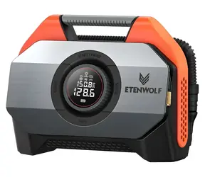 Etenwolf S6 oranžová / Aku vzduchový kompresor / 11,03 bar / 19 200 mAh / 42 l/min / USB-C