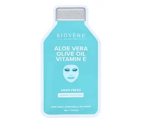 Biovene Aloe Vera + Vitamín E Dewy-Fresh Plátienková maska 1 ks