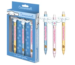 PYRAMÍD Gumovacie gélové pero Cinnamoroll / 3 ks / Licenčný motív